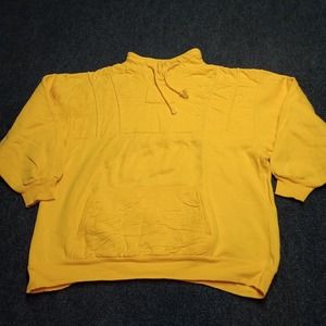 Vintage Frimas Windbreaker Jacket‎ Adult Medium Yellow Pullover Sweatshirt Y2K